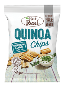 Κινόα Chips με Ξινή Κέμα & Σχοινόπρασο 80γρ. - Eat Real
