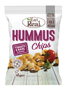 Humus Chips Ντομάτα & Βασιλικός 113γρ. - Eat Real